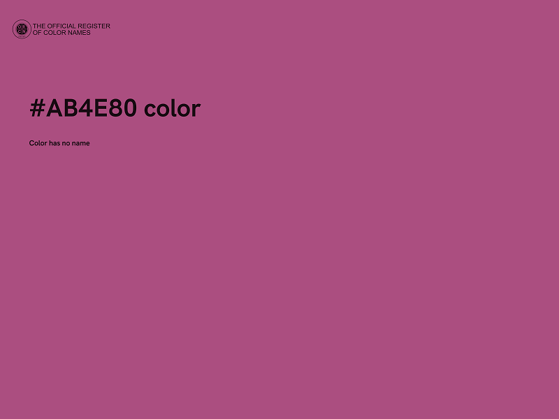 #AB4E80 color image