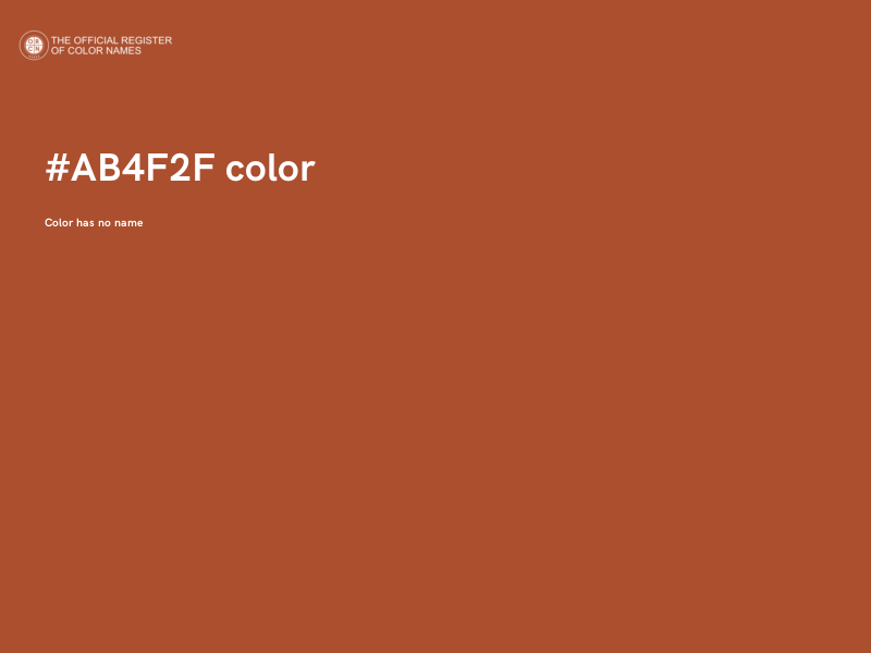 #AB4F2F color image