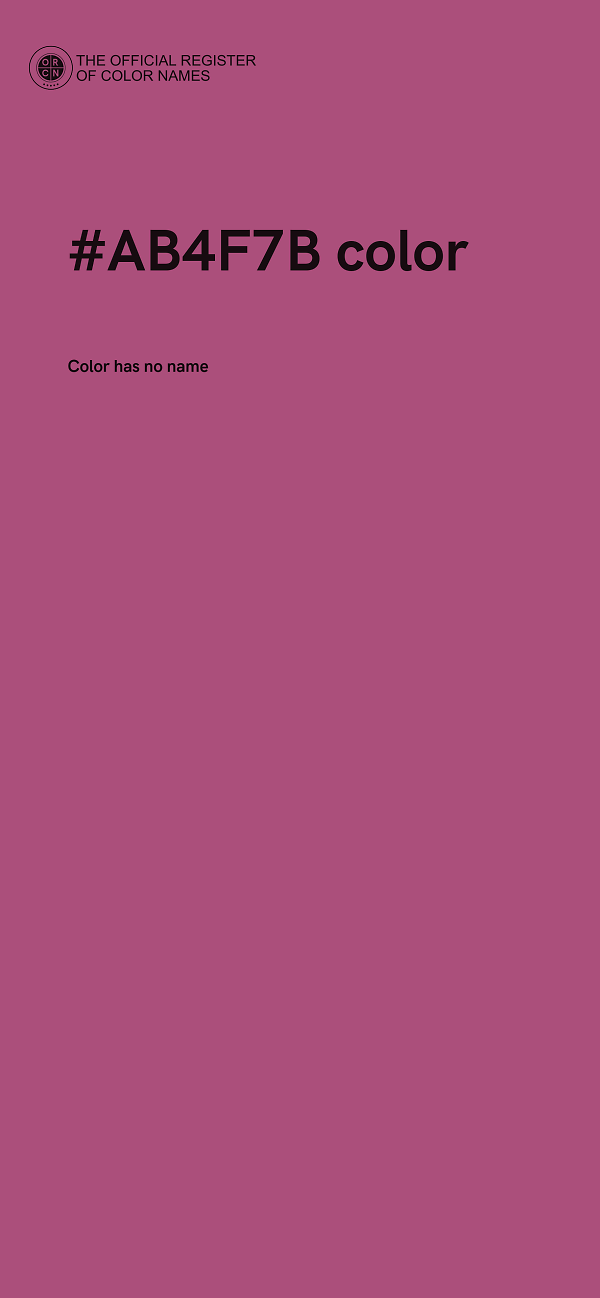 #AB4F7B color image
