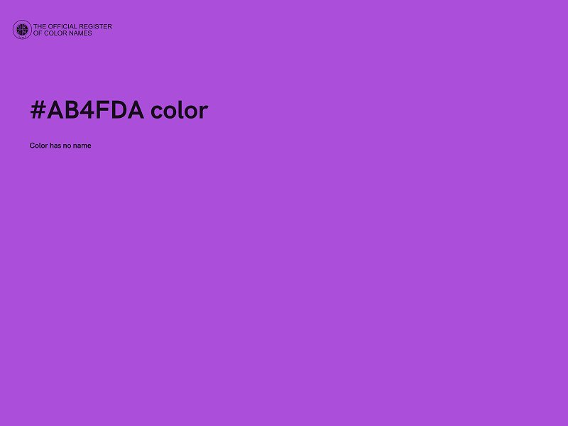 #AB4FDA color image
