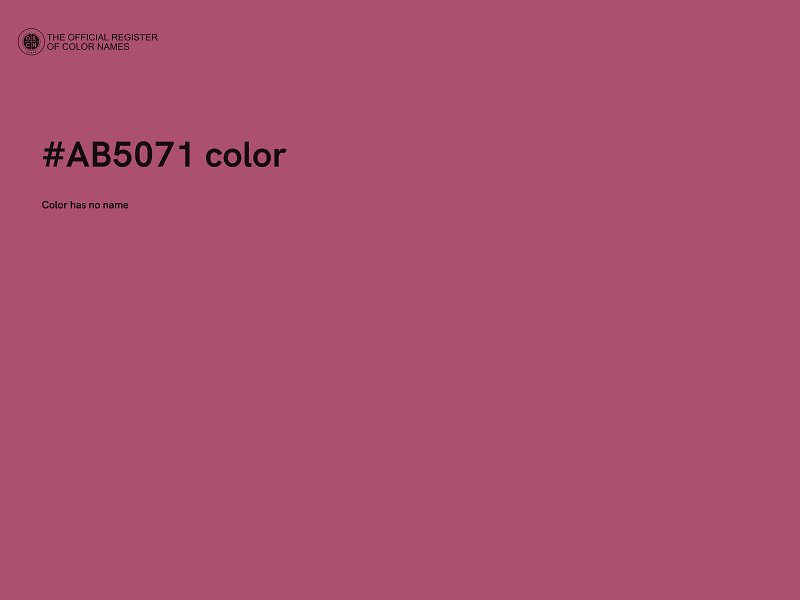 #AB5071 color image