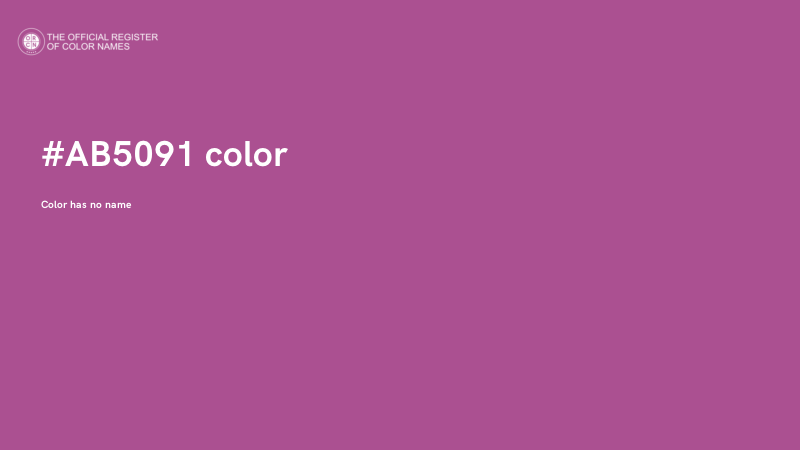 #AB5091 color image