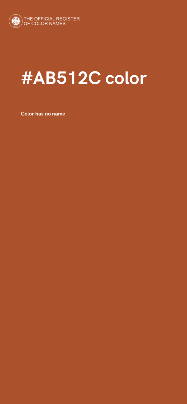 #AB512C color image