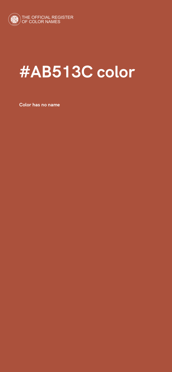 #AB513C color image