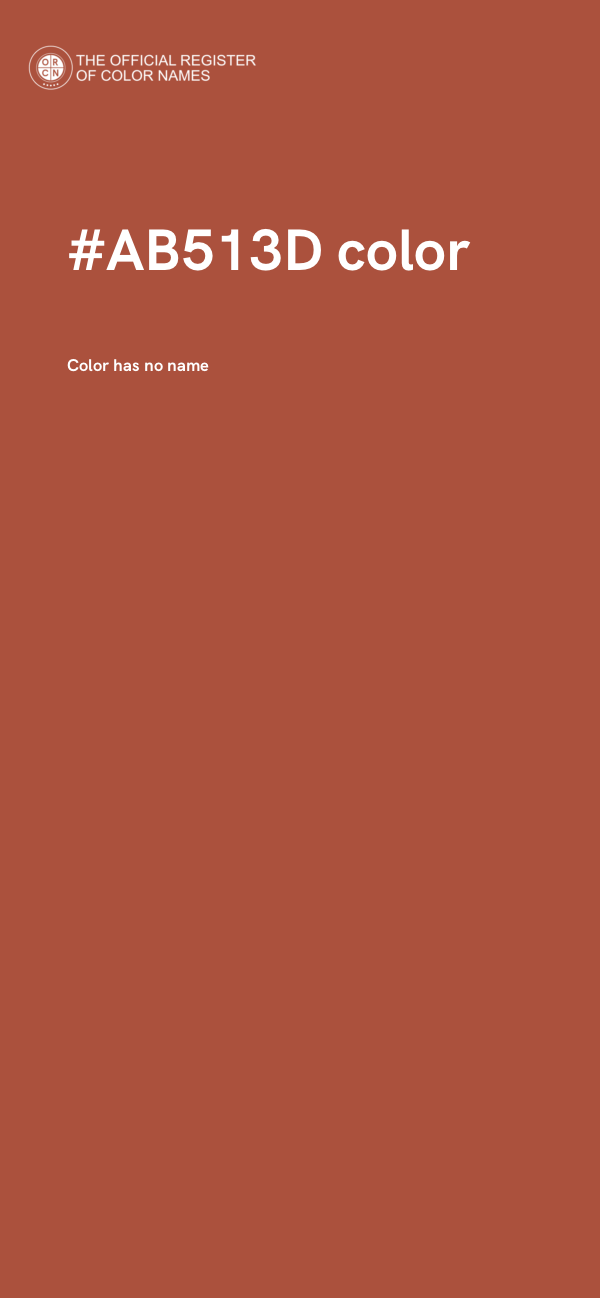 #AB513D color image