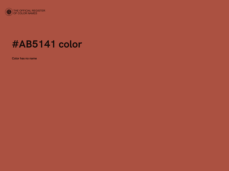 #AB5141 color image