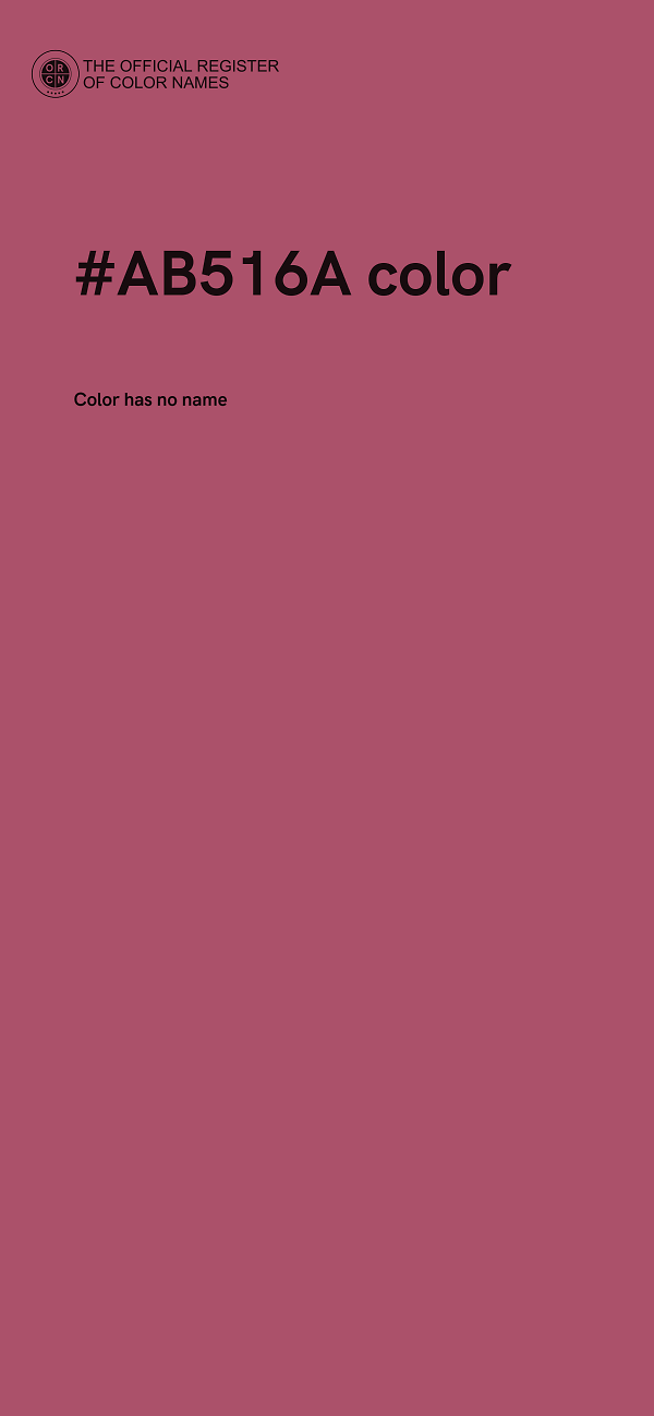 #AB516A color image