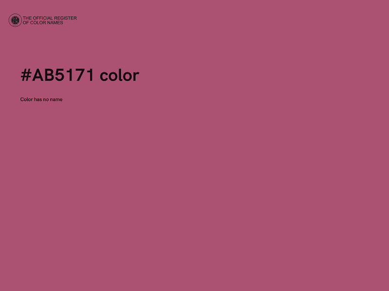 #AB5171 color image