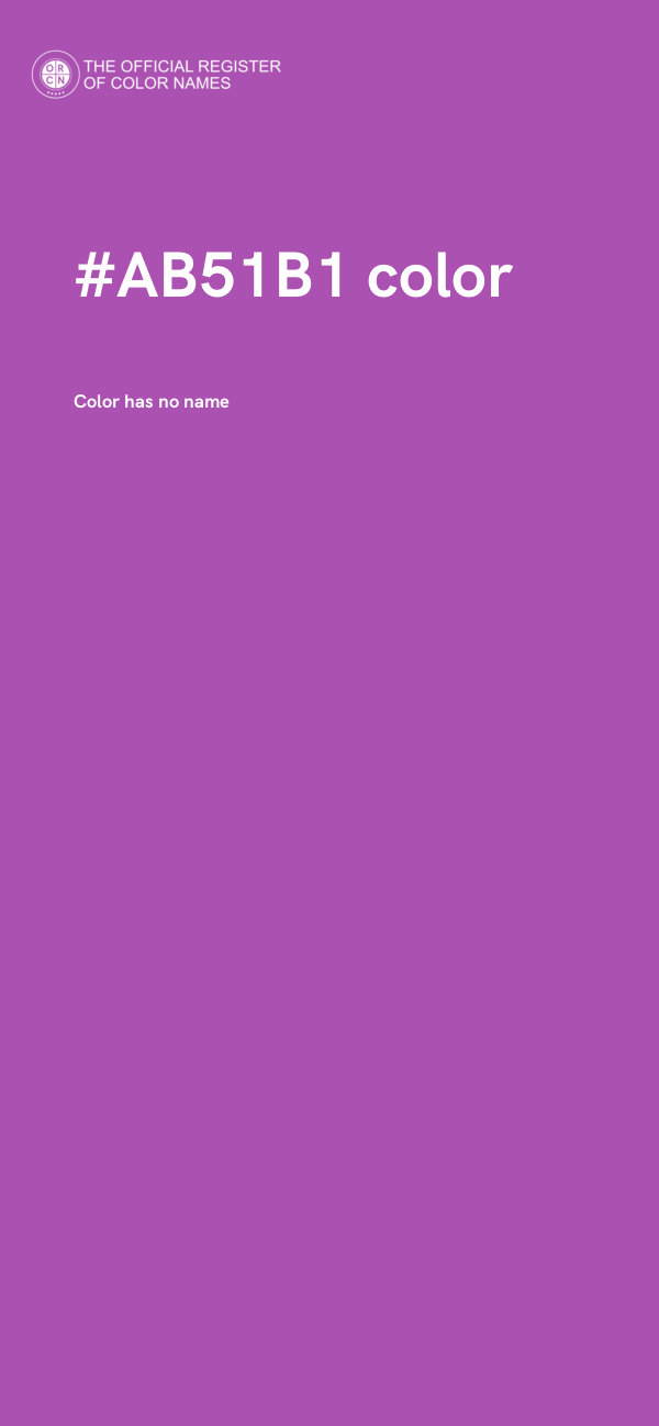 #AB51B1 color image