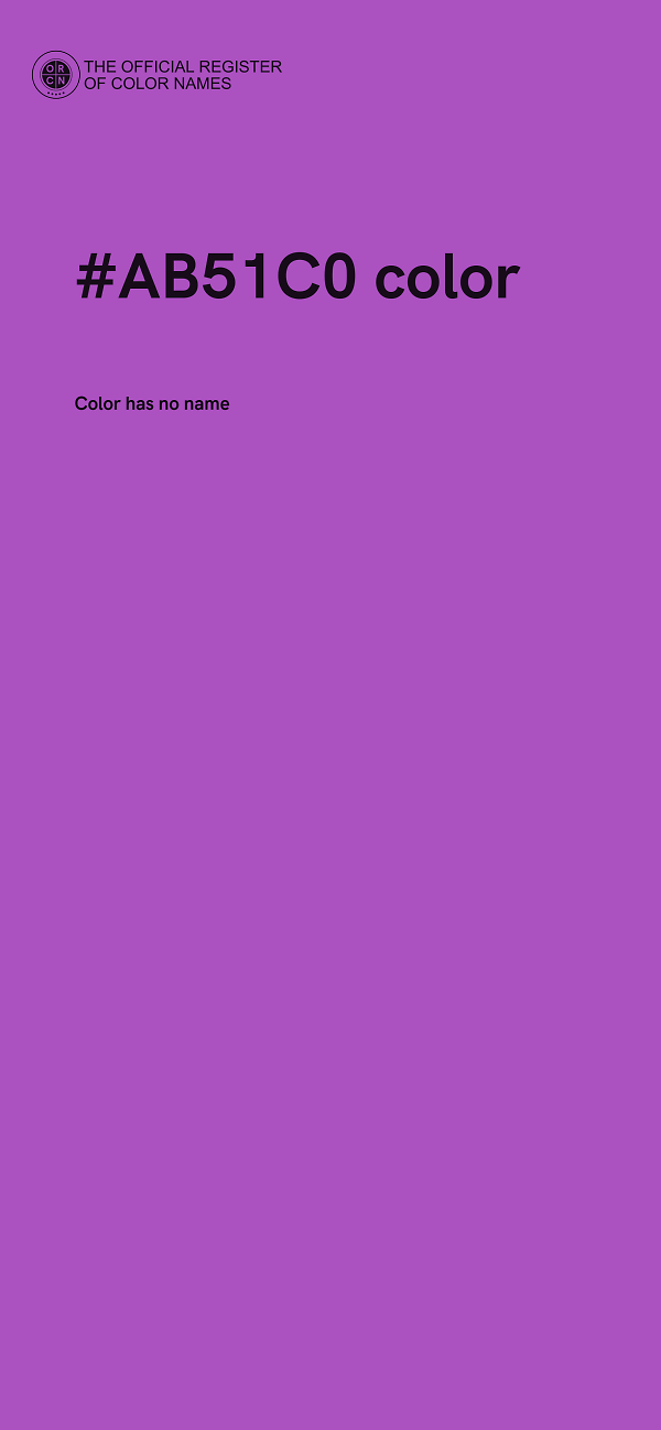 #AB51C0 color image