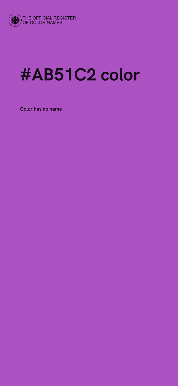 #AB51C2 color image