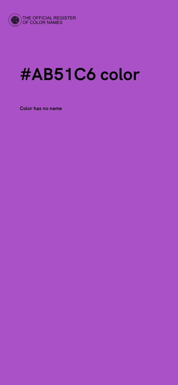 #AB51C6 color image