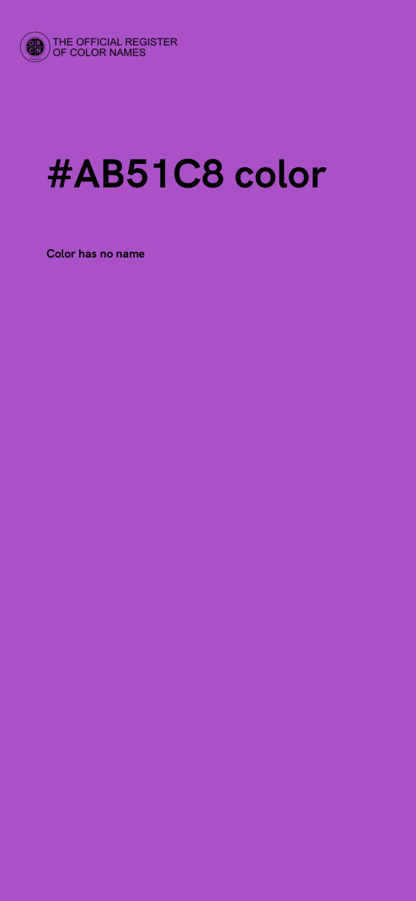 #AB51C8 color image
