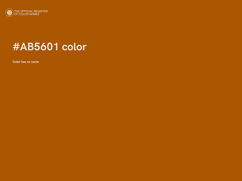 #AB5601 color image