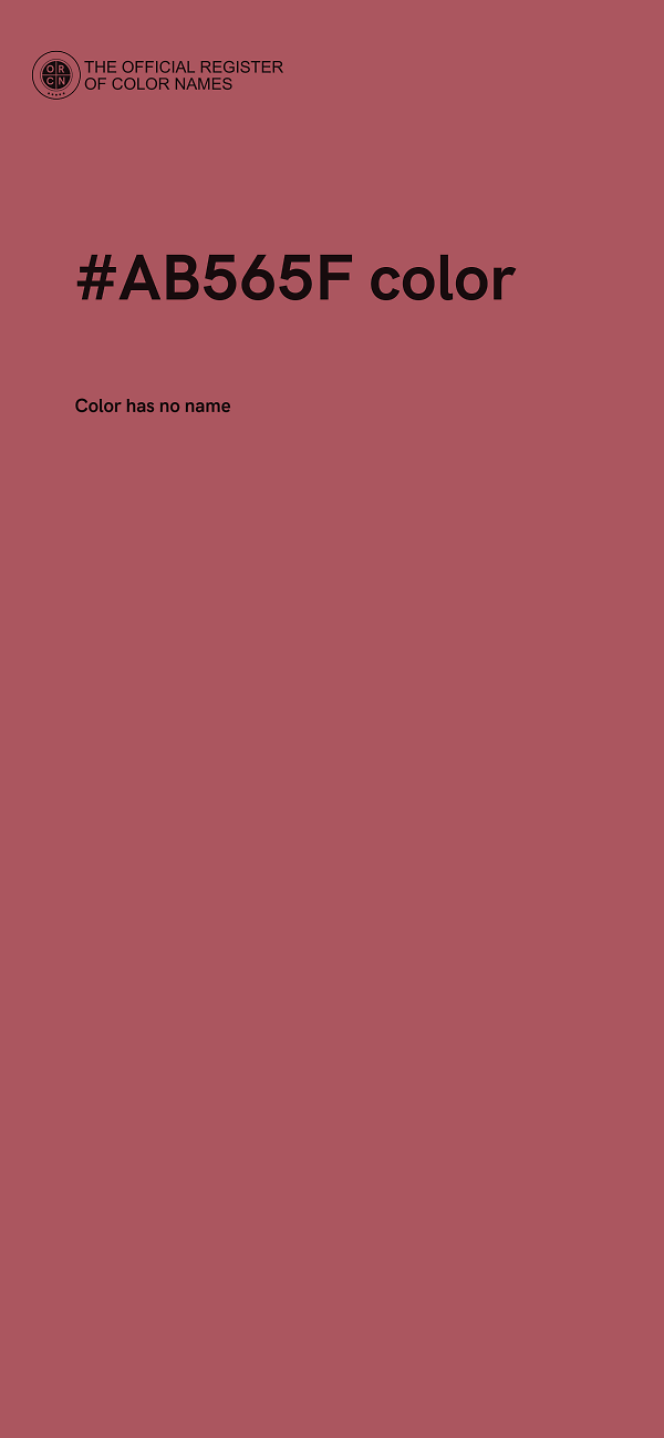 #AB565F color image