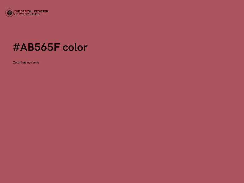 #AB565F color image