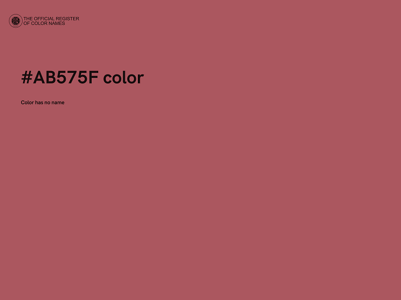 #AB575F color image