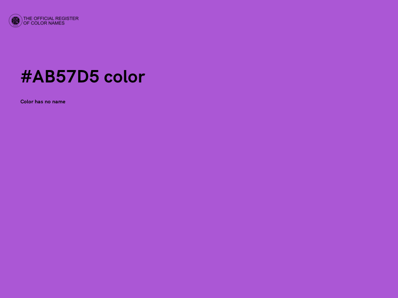 #AB57D5 color image
