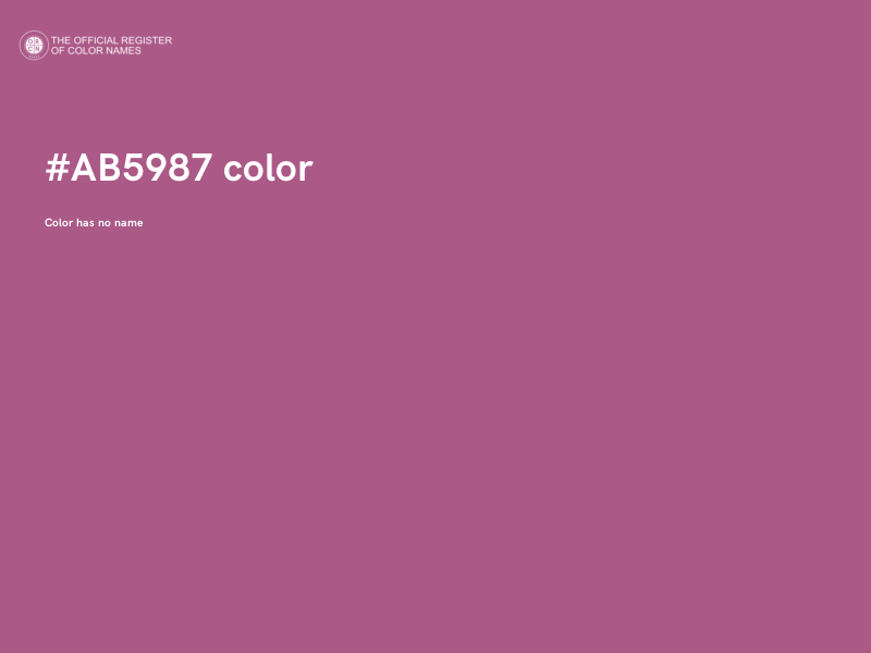 #AB5987 color image