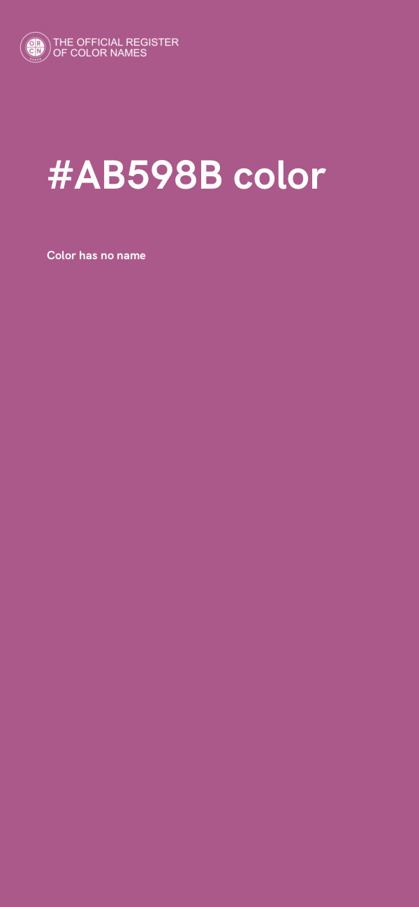 #AB598B color image