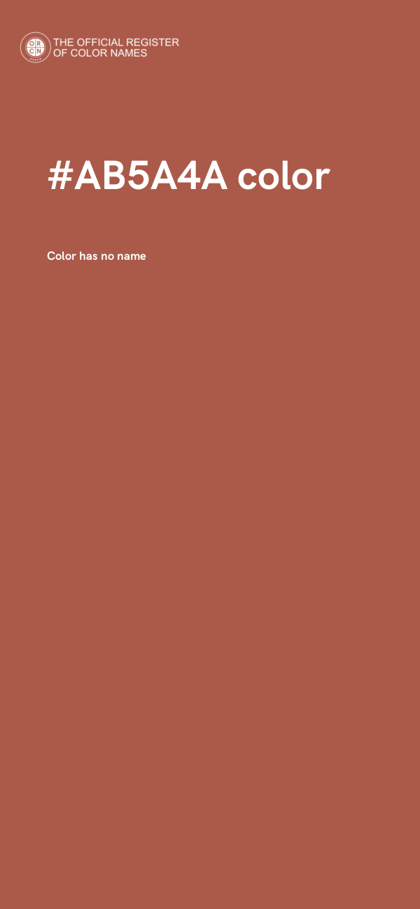 #AB5A4A color image