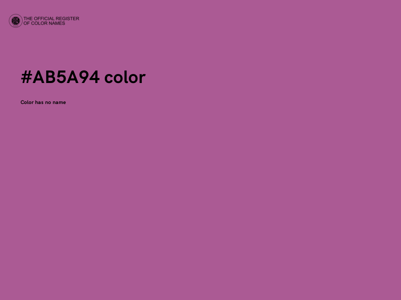 #AB5A94 color image