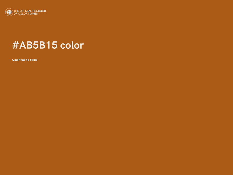 #AB5B15 color image