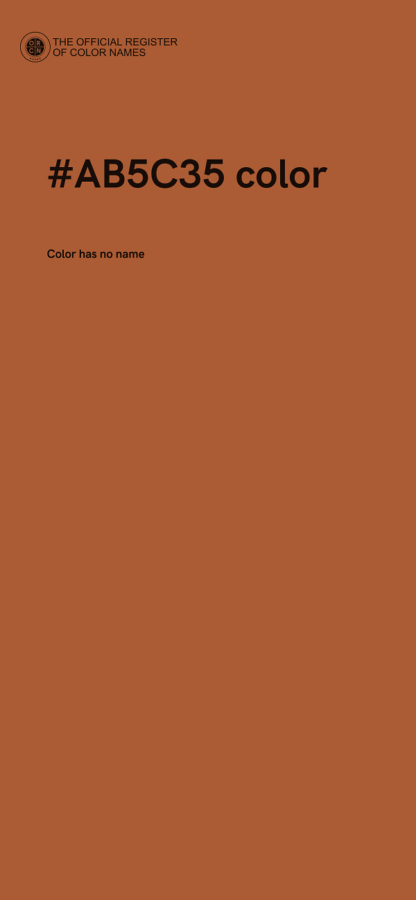 #AB5C35 color image