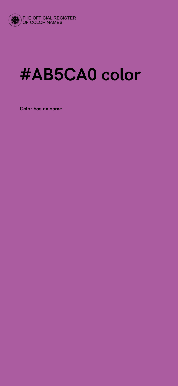 #AB5CA0 color image