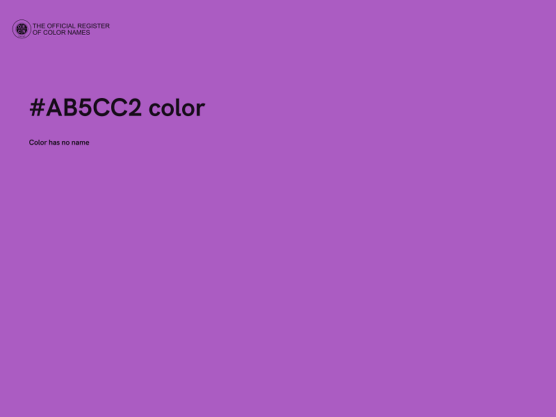 #AB5CC2 color image