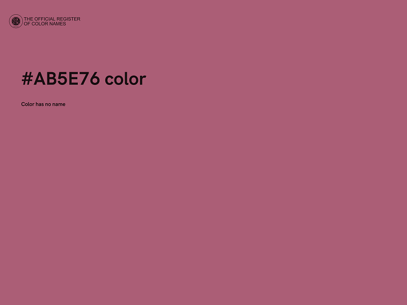 #AB5E76 color image