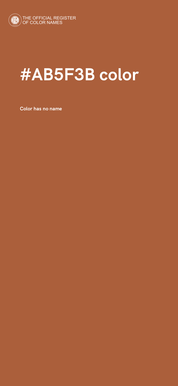 #AB5F3B color image