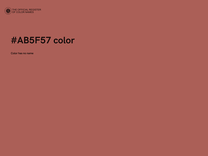 #AB5F57 color image