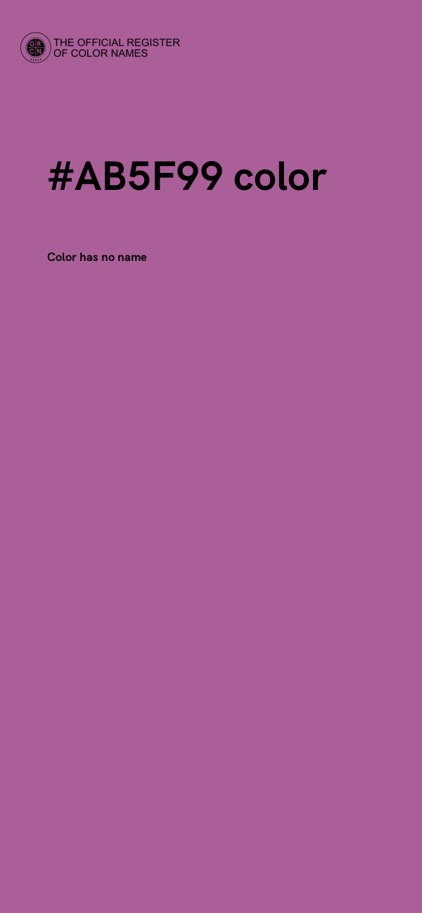 #AB5F99 color image