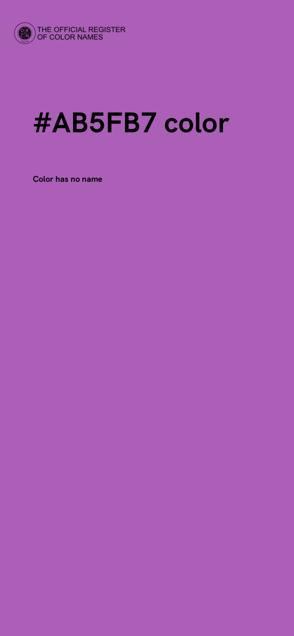 #AB5FB7 color image