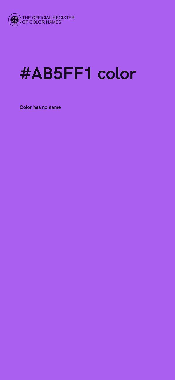 #AB5FF1 color image