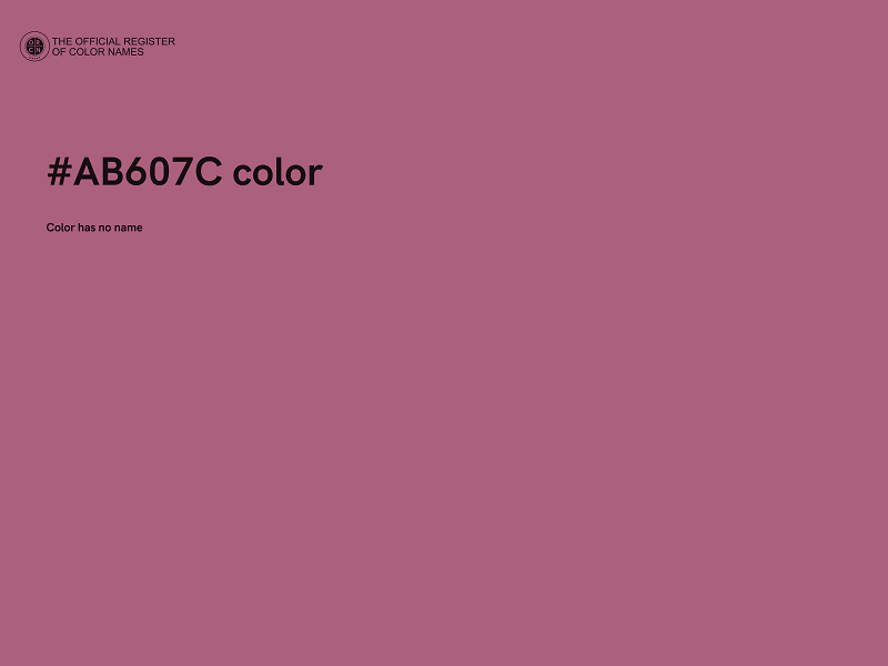 #AB607C color image