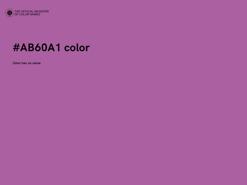 #AB60A1 color image