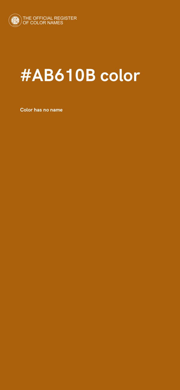 #AB610B color image