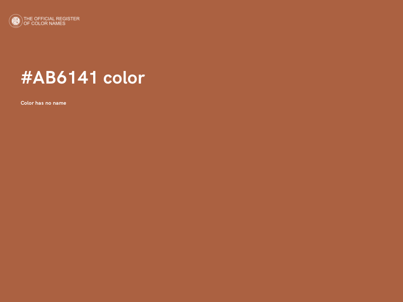 #AB6141 color image