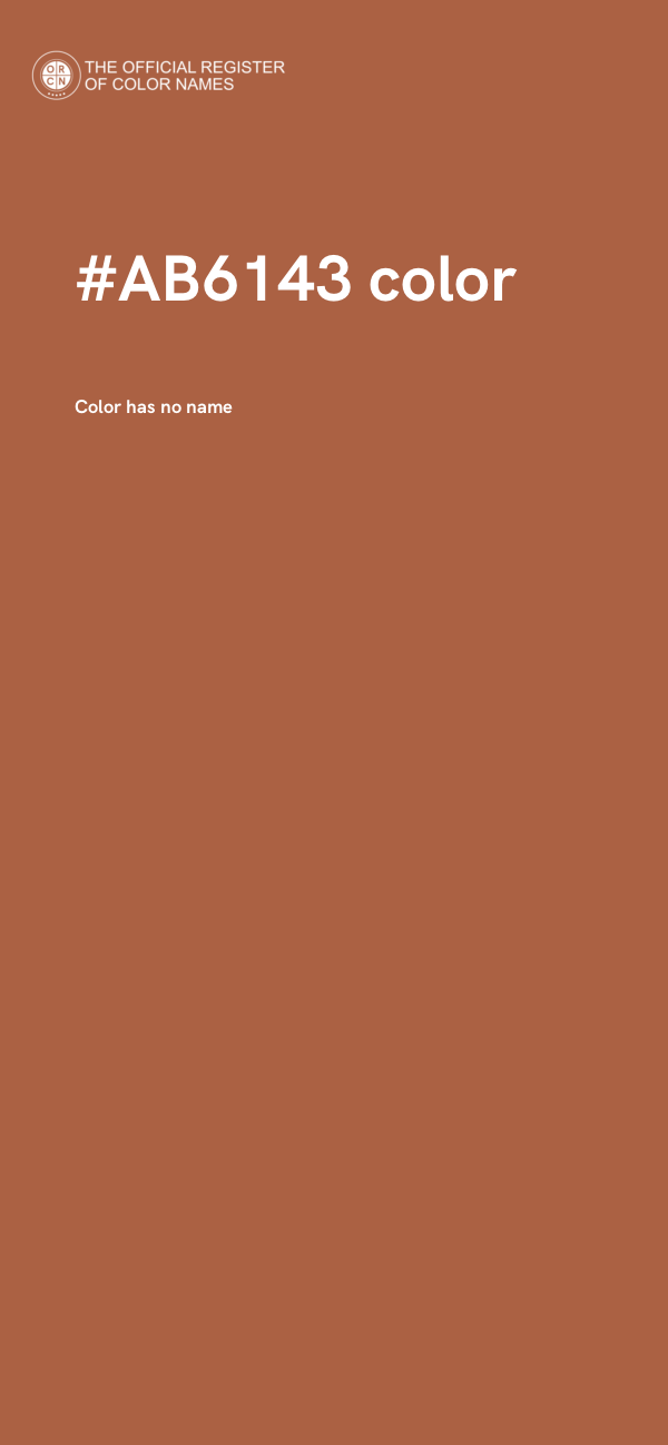 #AB6143 color image