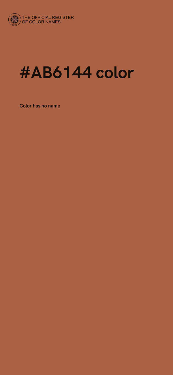 #AB6144 color image