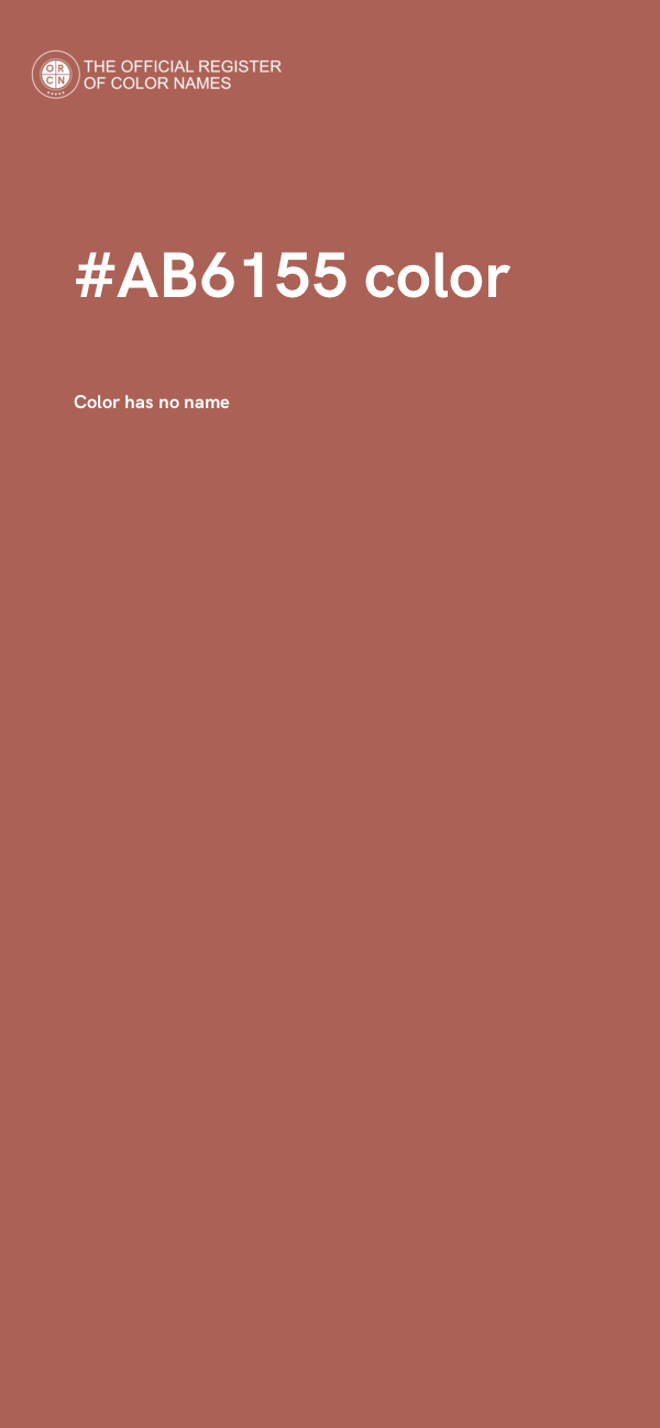#AB6155 color image