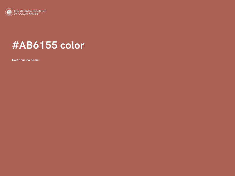 #AB6155 color image