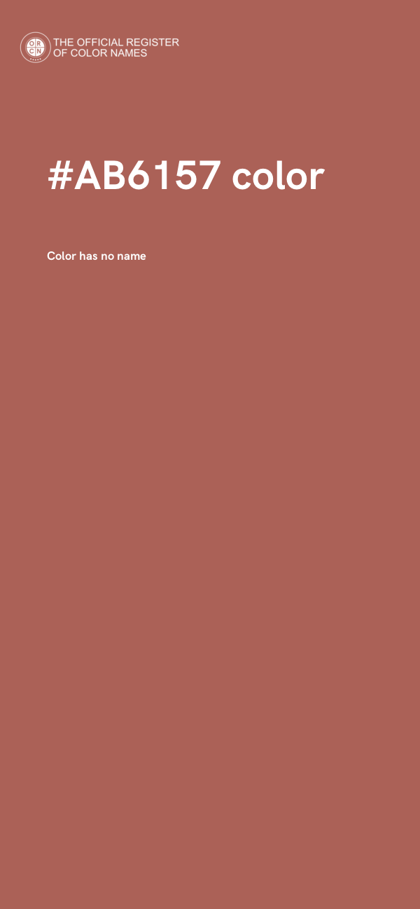 #AB6157 color image