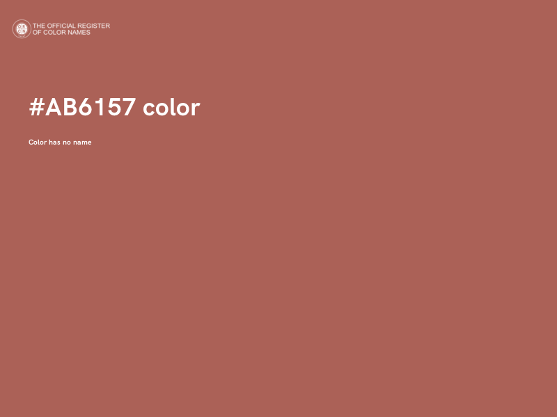 #AB6157 color image