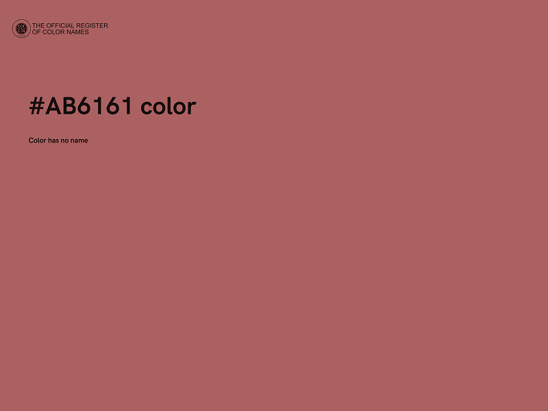 #AB6161 color image