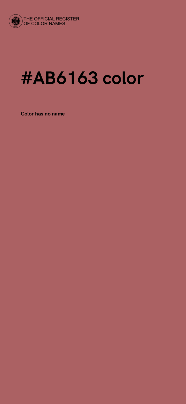 #AB6163 color image