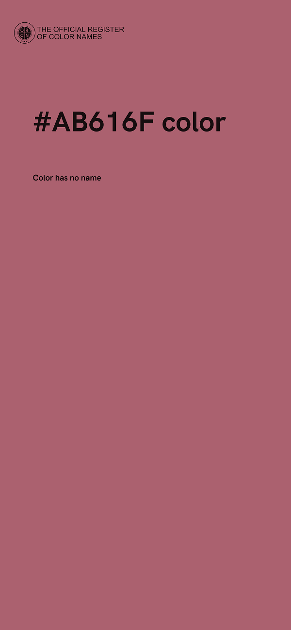 #AB616F color image
