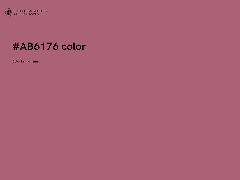 #AB6176 color image